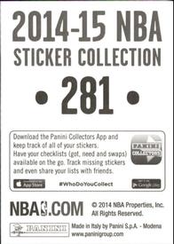 2014-15 Panini Stickers #281 Ricky Rubio Back