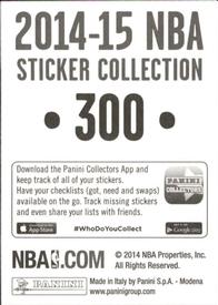 2014-15 Panini Stickers #300 Kendrick Perkins Back