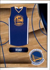 2014-15 Panini Stickers #331 Warriors Road Jersey Front