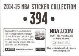 2014-15 Panini Stickers #394 Matthew Dellavedova Back