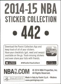 2014-15 Panini Stickers #442 Game 1 Back