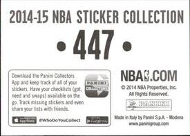 2014-15 Panini Stickers #447 NBA Champions / Tim Duncan / Tony Parker / Manu Ginobili Back