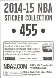 2014-15 Panini Stickers #455 David Stern Back