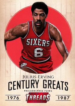 2014-15 Panini Threads - Century Greats #3 Julius Erving Front