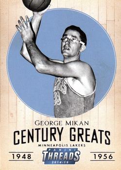 2014-15 Panini Threads - Century Greats #20 George Mikan Front