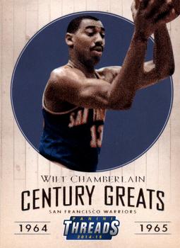 2014-15 Panini Threads - Century Greats #13 Wilt Chamberlain Front