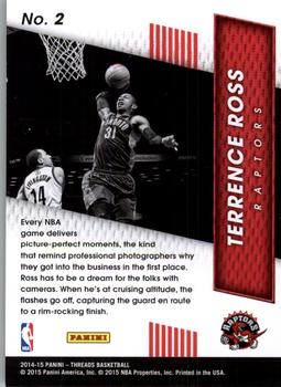 2014-15 Panini Threads - High Flyers #2 Terrence Ross Back
