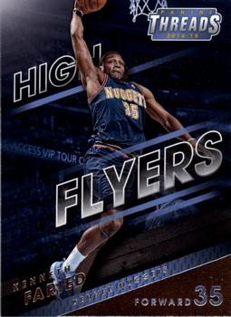 2014-15 Panini Threads - High Flyers #3 Kenneth Faried Front