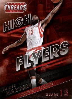 2014-15 Panini Threads - High Flyers #17 James Harden Front