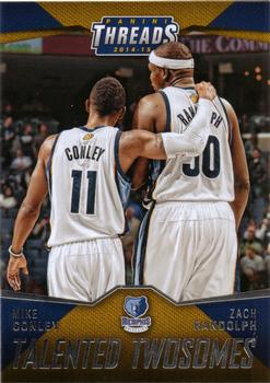 2014-15 Panini Threads - Talented Twosomes #14 Zach Randolph / Mike Conley Front