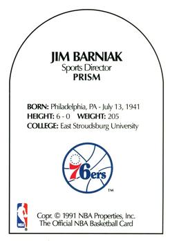 1990-91 Hoops - Announcers #NNO Jim Barniak Back