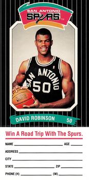 1988-89 Diamond Shamrock San Antonio Spurs #NNO David Robinson Front