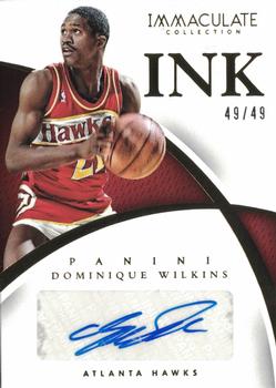 2014-15 Panini Immaculate Collection - INK #25 Dominique Wilkins Front