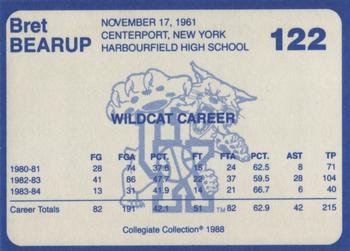 1988-89 Kentucky's Finest Collegiate Collection #122 Bret Bearup Back