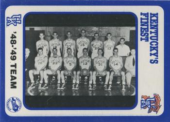 1988-89 Kentucky's Finest Collegiate Collection #134 '48-'49 Team Front