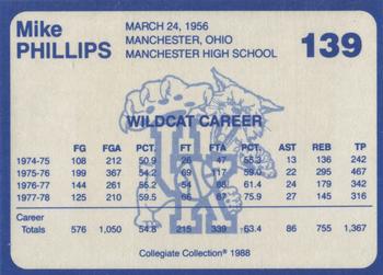 1988-89 Kentucky's Finest Collegiate Collection #139 Mike Phillips Back