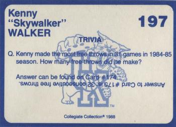 1988-89 Kentucky's Finest Collegiate Collection #197 Kenny Walker Back