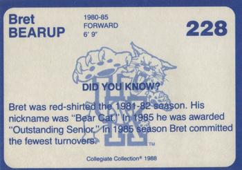 1988-89 Kentucky's Finest Collegiate Collection #228 Bret Bearup Back