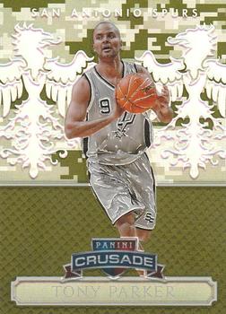 2014-15 Panini Excalibur - Crusade Camouflage #56 Tony Parker Front