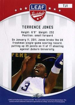 2012-13 Leaf Retail #TJ1 Terrence Jones Back