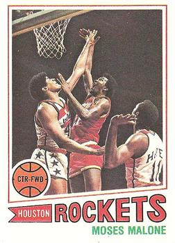 1977-78 Topps - White Backs #124 Moses Malone Front