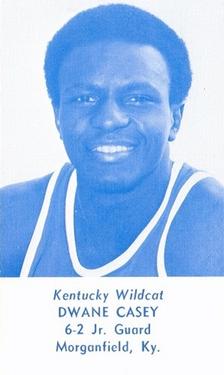 1977-78 Kentucky Wildcats Schedules #NNO Dwane Casey Front