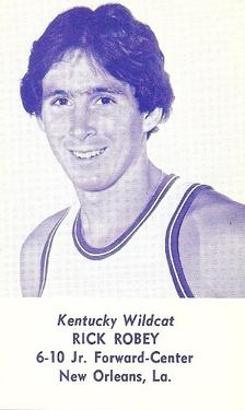 1976-77 Kentucky Wildcats Schedules #NNO Rick Robey Front