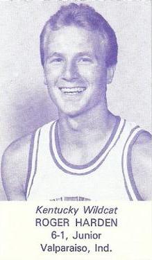 1984-85 Kentucky Wildcats Schedules #NNO Roger Harden Front