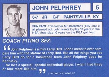 1991-92 Kentucky Wildcats Big Blue Magazine #5 John Pelphrey Back
