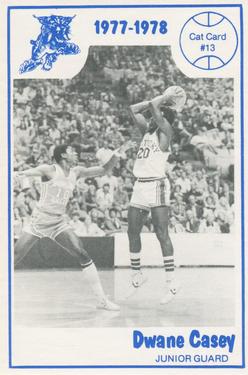 1977-78 Kentucky Wildcats News #13 Dwane Casey Front