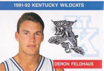 1991-92 Kentucky Wildcats Big Blue Magazine Double #2 Deron Feldhaus Front