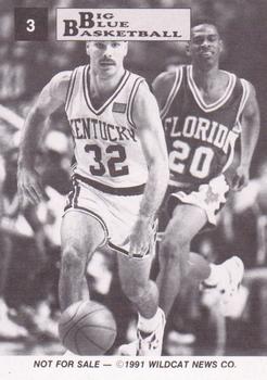 1991-92 Kentucky Wildcats Big Blue Magazine Double #3 Richie Farmer Back