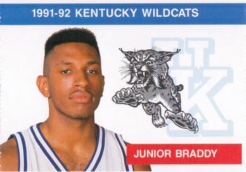 1991-92 Kentucky Wildcats Big Blue Magazine Double #5 Junior Braddy Front