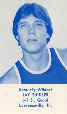 1979-80 Kentucky Wildcats Schedules #NNO Jay Shidler Front