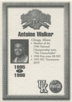 1999 Coca-Cola Kentucky Team of the Decade #NNO Antoine Walker Back