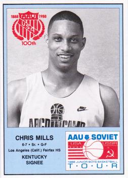 1988 Wildcat News AAU Soviet Tour #16 Chris Mills Front
