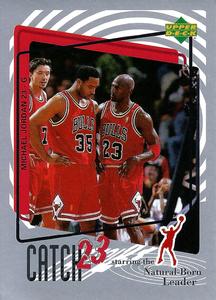 1997-98 Upper Deck NBA Stickers (European) #MJ167 Michael Jordan Front