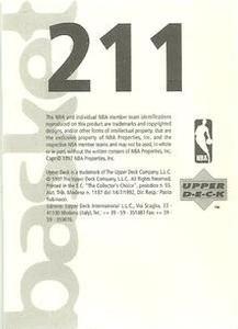 1997-98 Upper Deck NBA Stickers (European) #211 Chicago Bulls Logo Back