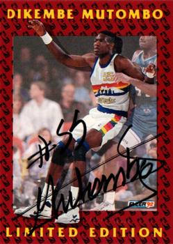 1991-92 Fleer - Dikembe Mutombo Limited Edition Autographs #3 Dikembe Mutombo Front