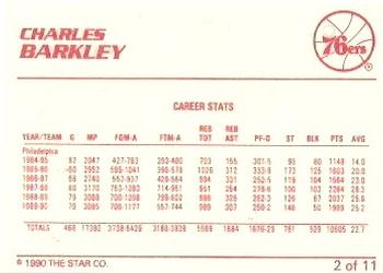 1990 Star Charles Barkley #2 Charles Barkley Back