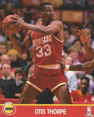 1990-91 Hoops Action Photos #91T232C Otis Thorpe Front