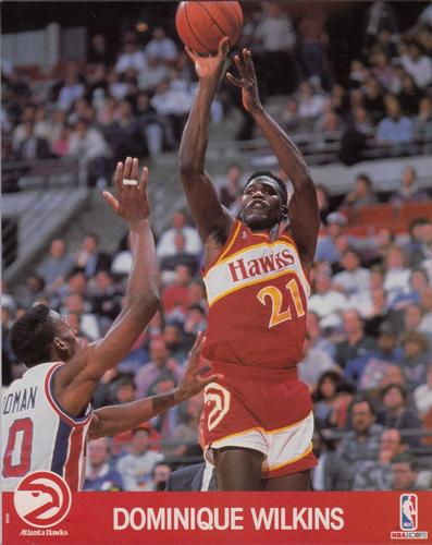 1990-91 Hoops Action Photos #90N5 Dominique Wilkins Front