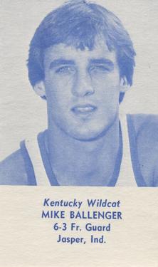 1981-82 Kentucky Wildcats Schedules #NNO Mike Ballenger Front
