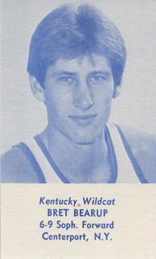 1981-82 Kentucky Wildcats Schedules #NNO Bret Bearup Front