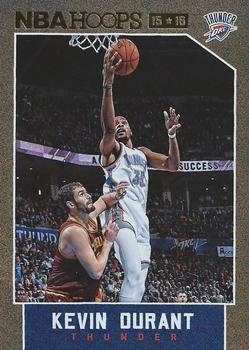 2015-16 Hoops - Gold #92 Kevin Durant Front