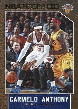 2015-16 Hoops - Gold #97 Carmelo Anthony Front