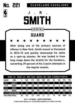 2015-16 Hoops - Gold #221 J.R. Smith Back