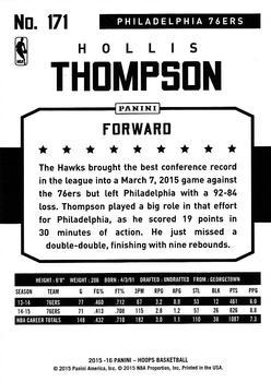 2015-16 Hoops - Blue #171 Hollis Thompson Back