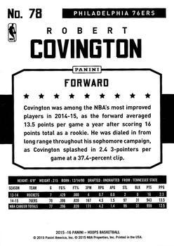 2015-16 Hoops - Silver #78 Robert Covington Back