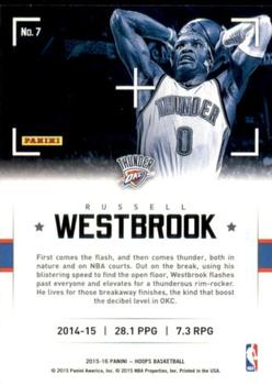 2015-16 Hoops - Action Shots #7 Russell Westbrook Back